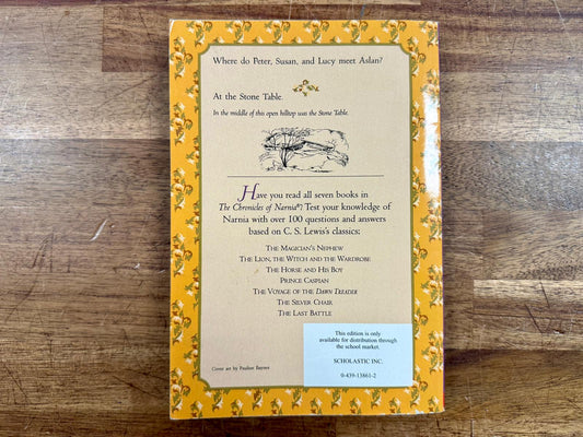 The Narnia Trivia Book by C.S. Lewis - Good & Clean