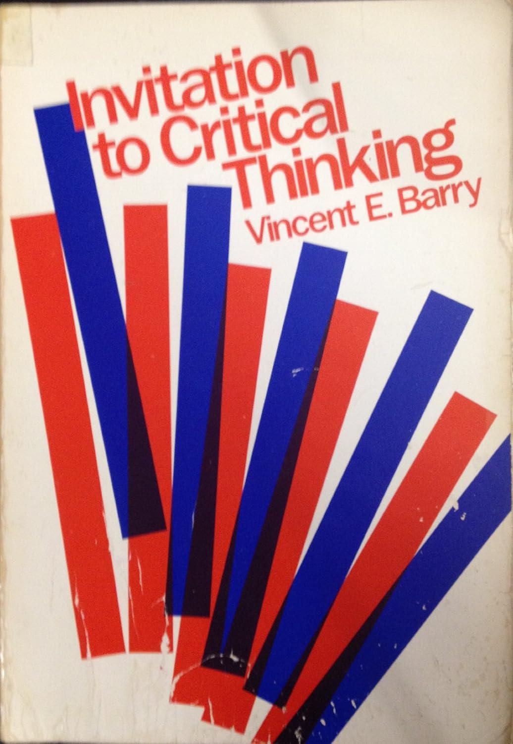 Invitation to Critical Thinking  | Barry  (Condition - GOOD & USED)