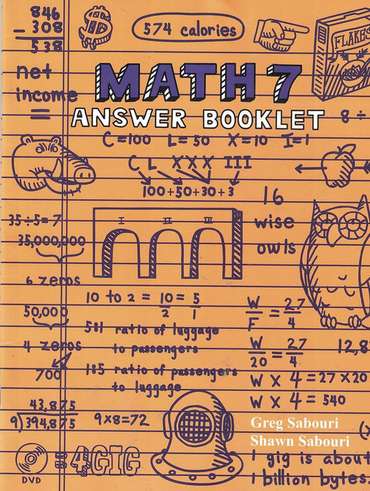 Teaching Textbooks Math 7 Answer Booklet