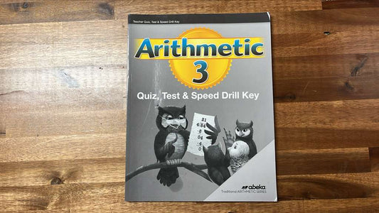 Abeka Arithmetic 3 Teacher Key Set of 2 - VG