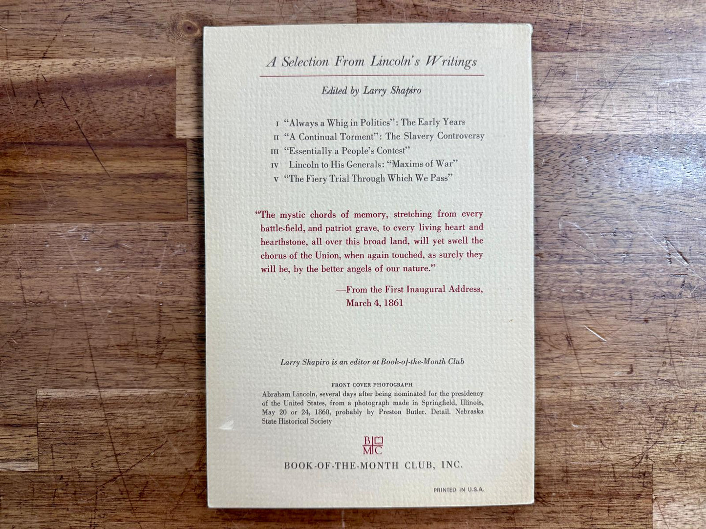 Abraham Lincoln: Mystic Chords of Memory