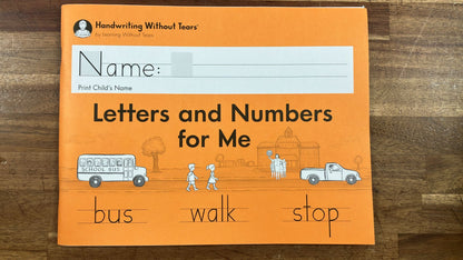Handwriting Without Tears: Letters Numbers Kindergarten