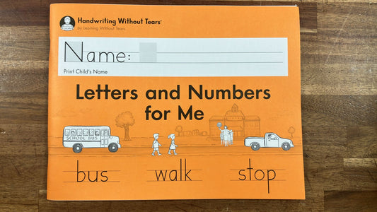 Handwriting Without Tears: Letters Numbers Kindergarten