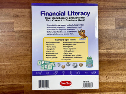 Evan Moor Financial Literacy Lessons & Activities Grade 4 (New)