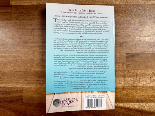 Teaching from Rest - A Homeschooler's Guide to Unshakeable Peace