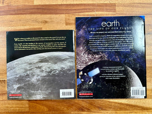 Scholastic The Moon & Earth Science Book Set (VG)