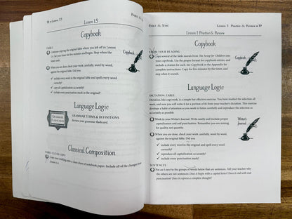 Cottage Press Fable & Song Teacher Guide + Student Book
