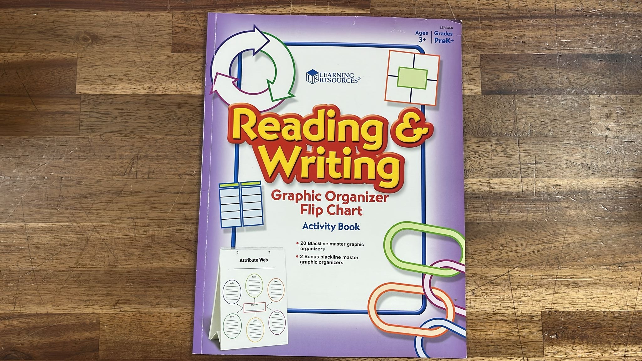 Learning Resources, Reading and Writing Graphic Organizer flip Chart ...