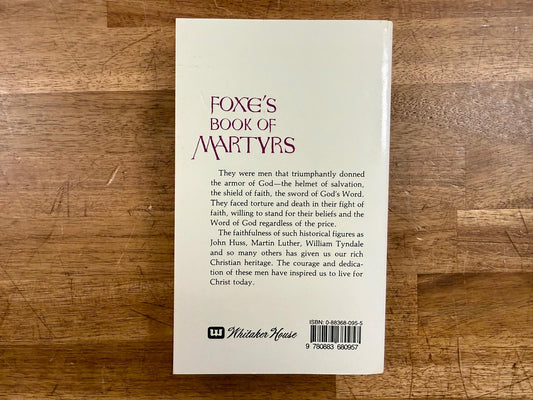 Foxe's Book Of Martyrs by John Foxe - Good & Clean