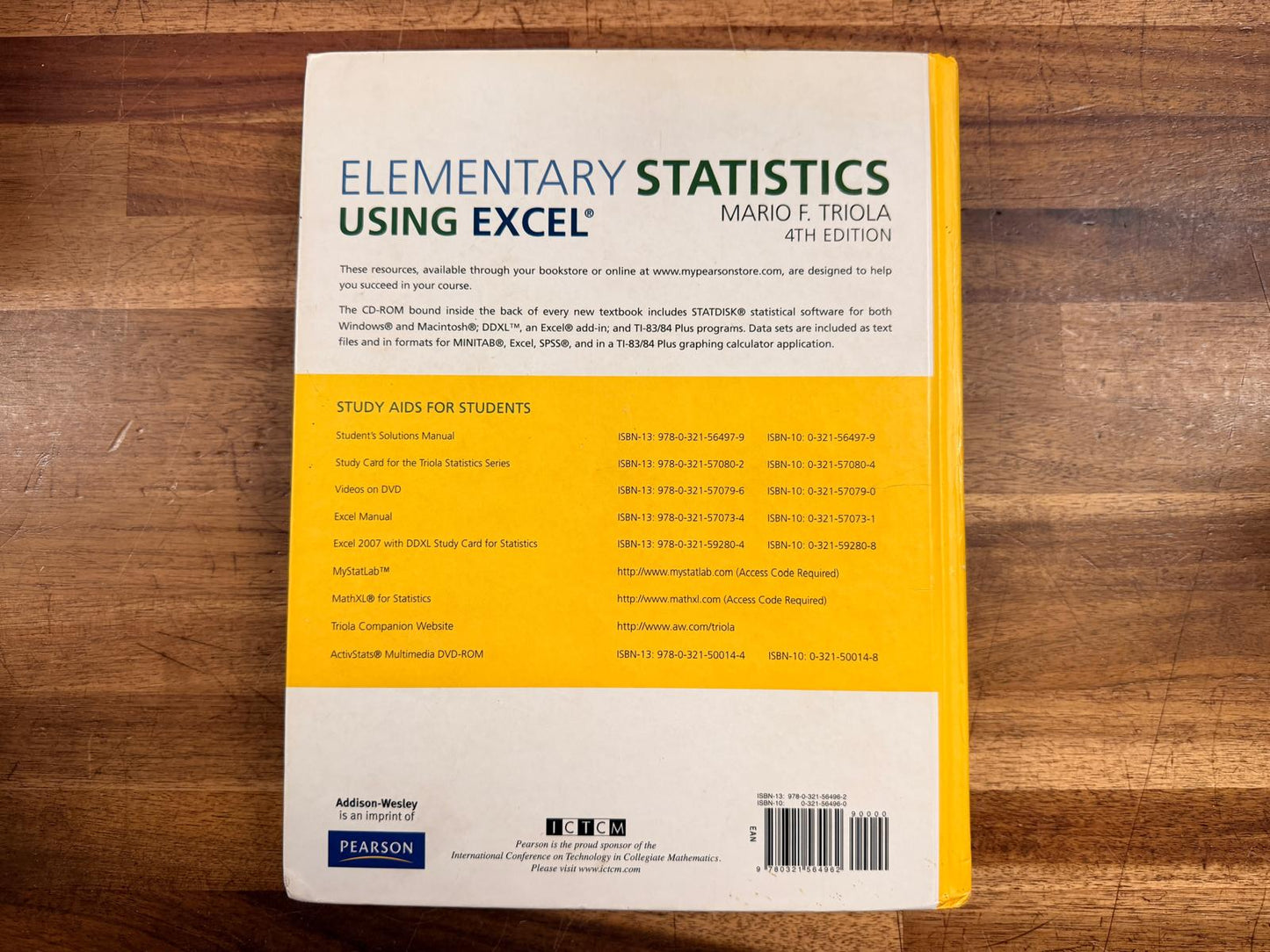 Elementary Statistics Using Excel 4th Ed
