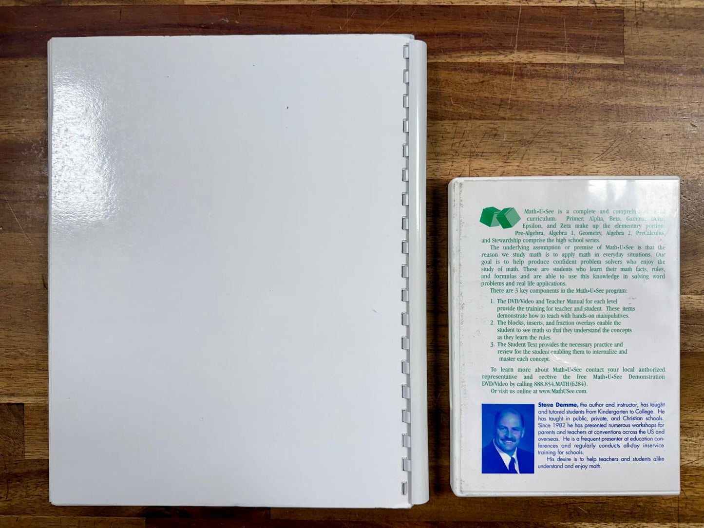 Math-U-See Beta Teacher Manual & DVD Set 2004 Ed - Good