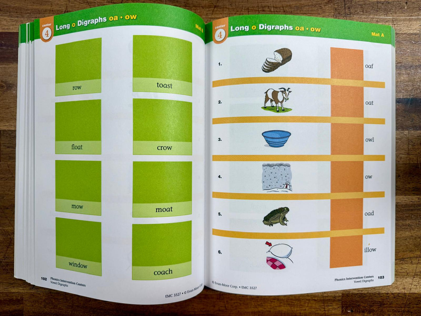 Phonics Intervention Centers: Vowel Digraphs Grades 4-6+ VG