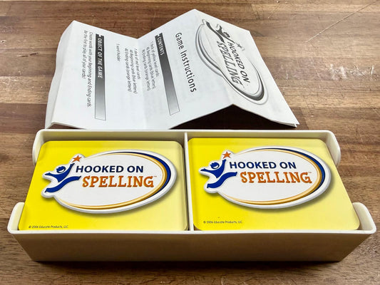 Hooked on Spelling Card Game - Good, Complete & Clean