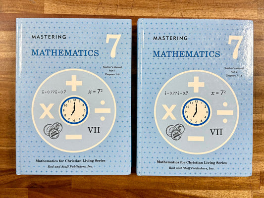 Rod & Staff Mastering Arithmetic 7 Complete SET - VG