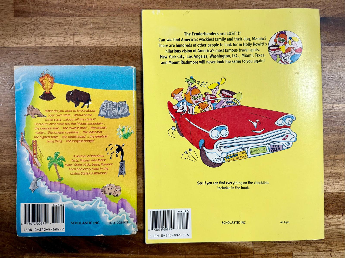 Scholastic Children's US Geography Books Lot of 2