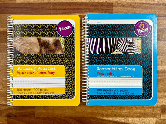 Primary Journal & Composition Book LOT of 2