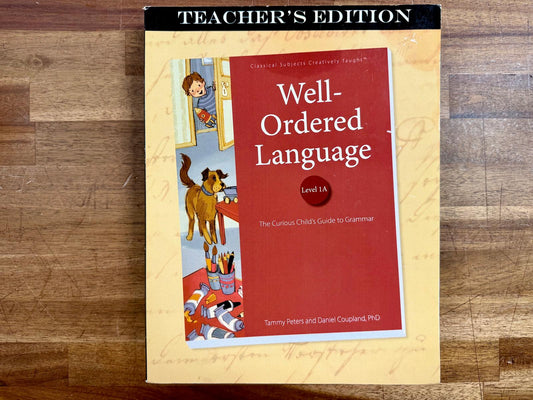 Well-Ordered Language Level 1A Teacher's Edition - Clean