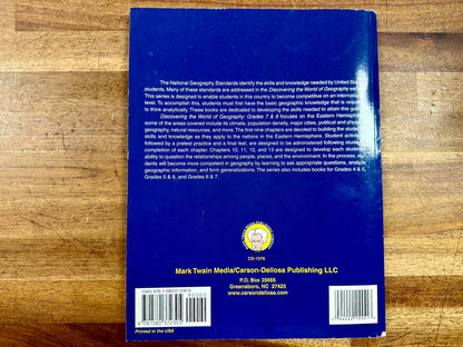 Mark Twain Discovering the World of Geography Workbook Gr 7-8