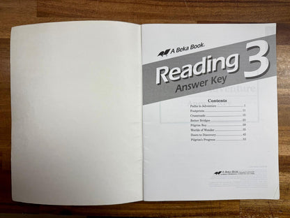 Abeka Language Arts 3 Set: Lesson Plans & Reading Answer Key