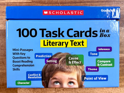 100 Task Cards in a Box: Literary Text, Grades 4-6 - VG