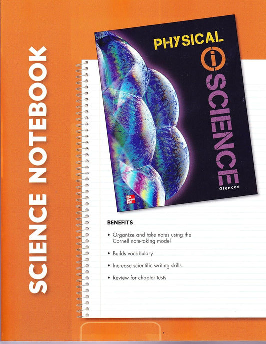 Glencoe Physical iScience, Grade 8, iScience Notebook, Student Edition - CONDITION Good & Clean