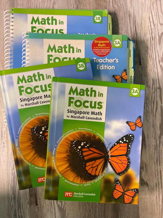 Math in Focus 3A & 3B Student and Teacher Set