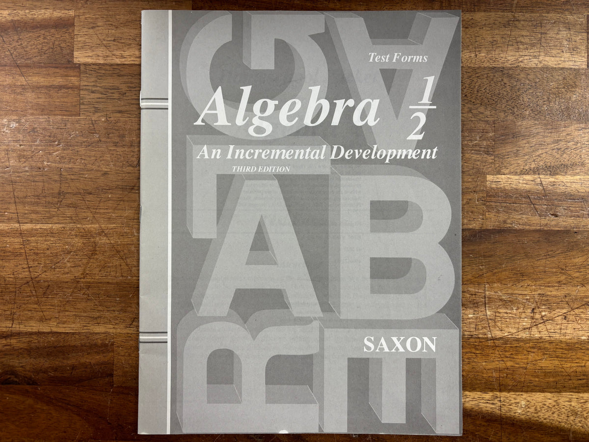 Saxon Algebra 1/2 3rd Edition Homeschool Kit Set