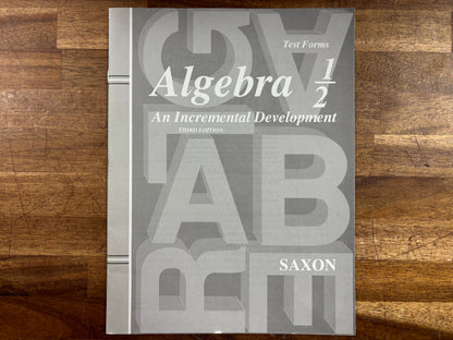 Saxon Algebra 1/2 3rd Edition Homeschool Kit Set