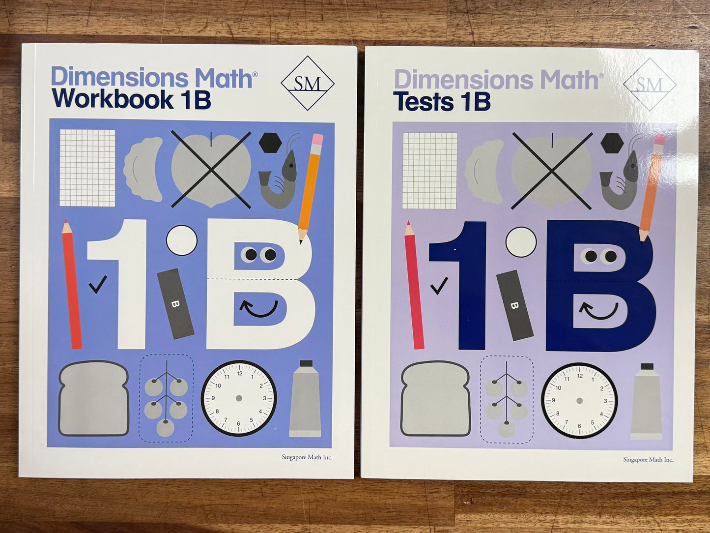 Singapore Dimensions Math 1B Set of 5 - Like New