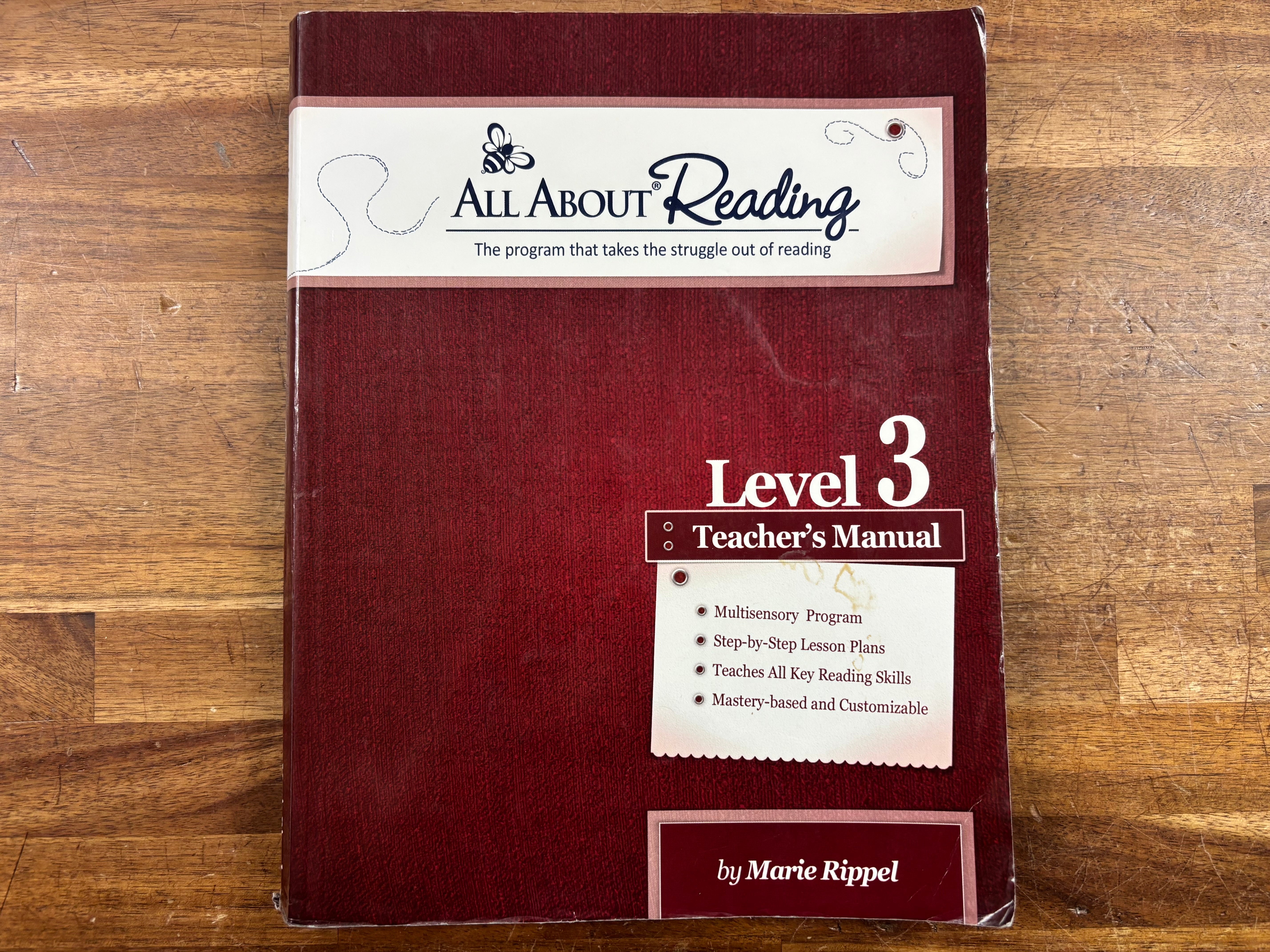 All About Reading Level 3 Teacher's Manual by Marie Rippel