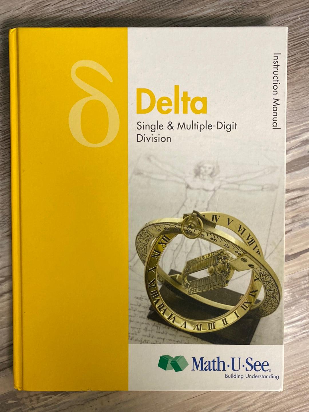 Math-U-See Delta Instruction Manual - Condition GOOD & CLEAN