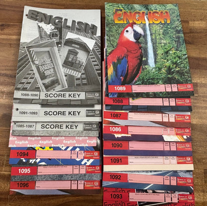 School of Tomorrow English PACEs 1086-1096 Set