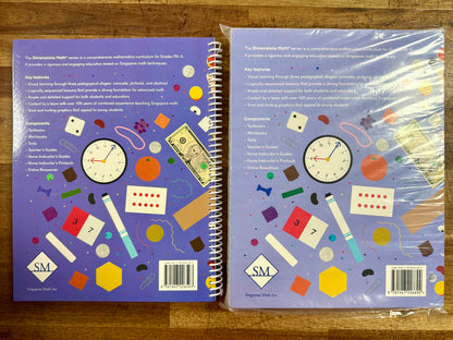 Singapore Dimensions Math 1B Set of 5 - Like New