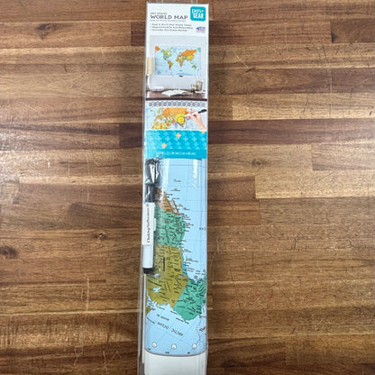 Pen+Gear Dry Erase World Map