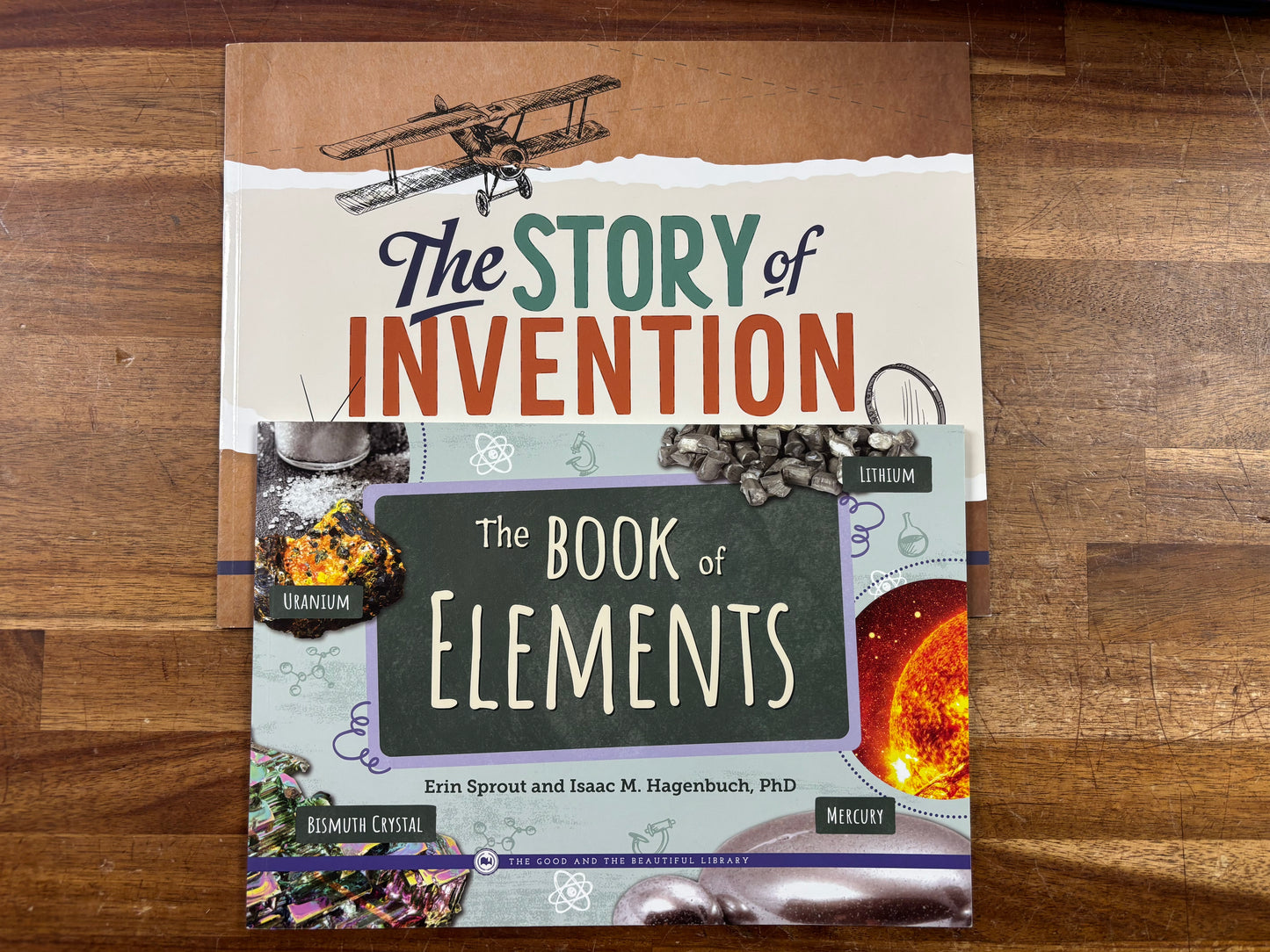 The Good and the Beautiful: Story of Invention & Book of Elements — front cover