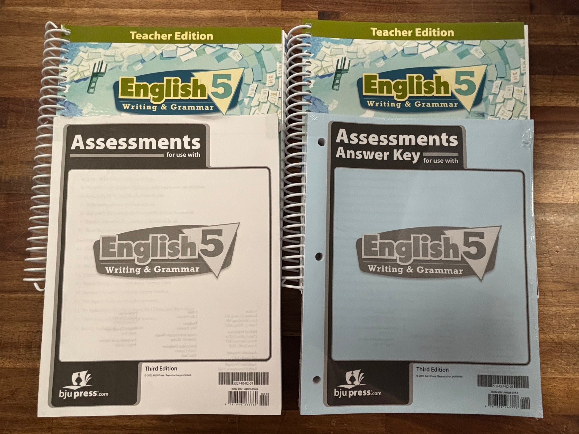 BJU Press English 5 Writing & Grammar Set — front cover
