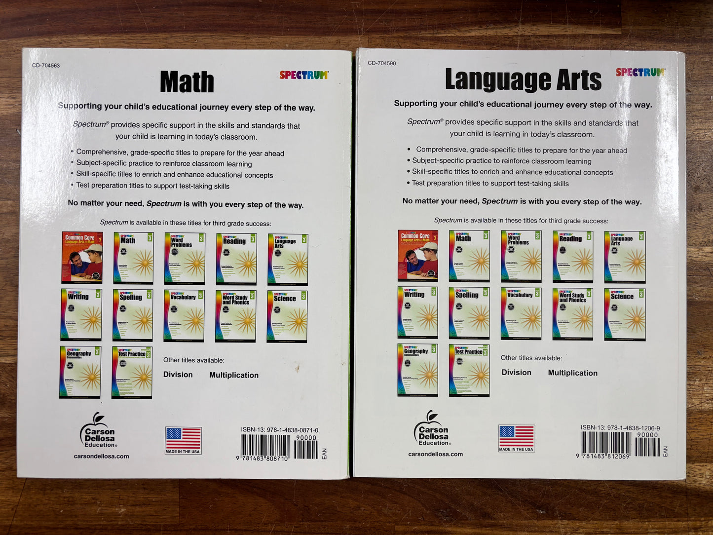 Spectrum Grade 3 Set: Spelling, Math, Language Arts, Science — photo 5 of 7
