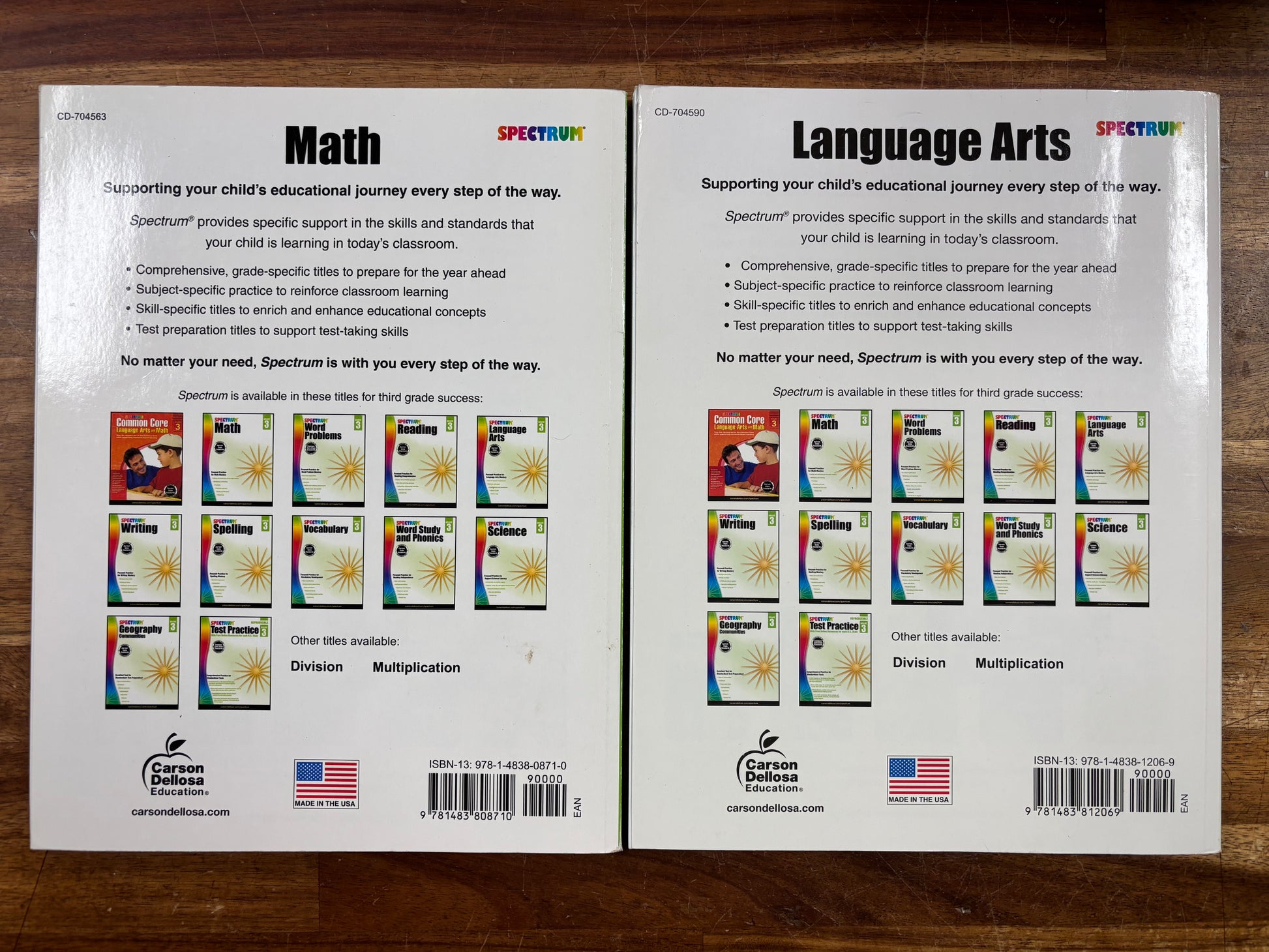 Spectrum Grade 3 Set: Spelling, Math, Language Arts, Science — photo 5 of 7