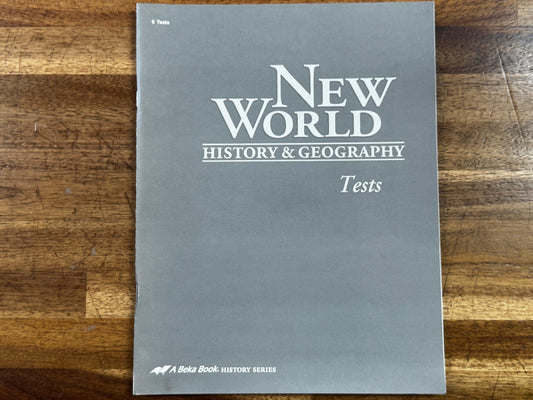 ABEKA New World History and Geography Tests - USED