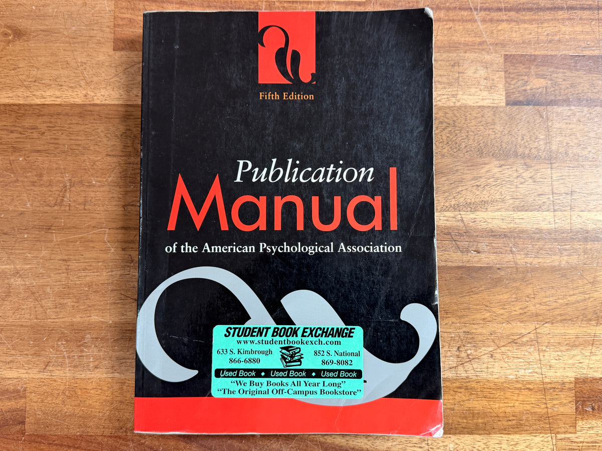 APA Publication Manual (5th Edition)