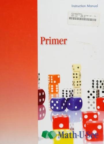 Math-U-See Primer Instruction Manual - Condition GOOD & CLEAN — photo 2 of 2