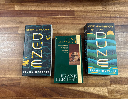Dune LOT of 3 - God Emperor, Messiah, & Chapterhouse