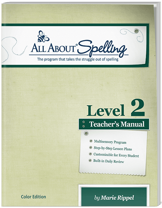 All About Spelling Level 2 Teacher's Manual (Condition - LIKE NEW)