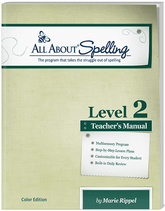 All About Spelling Level 2 Teacher's Manual (Condition - LIKE NEW)