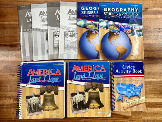 Abeka America Land I Love 3rd Ed Complete Set - Clean