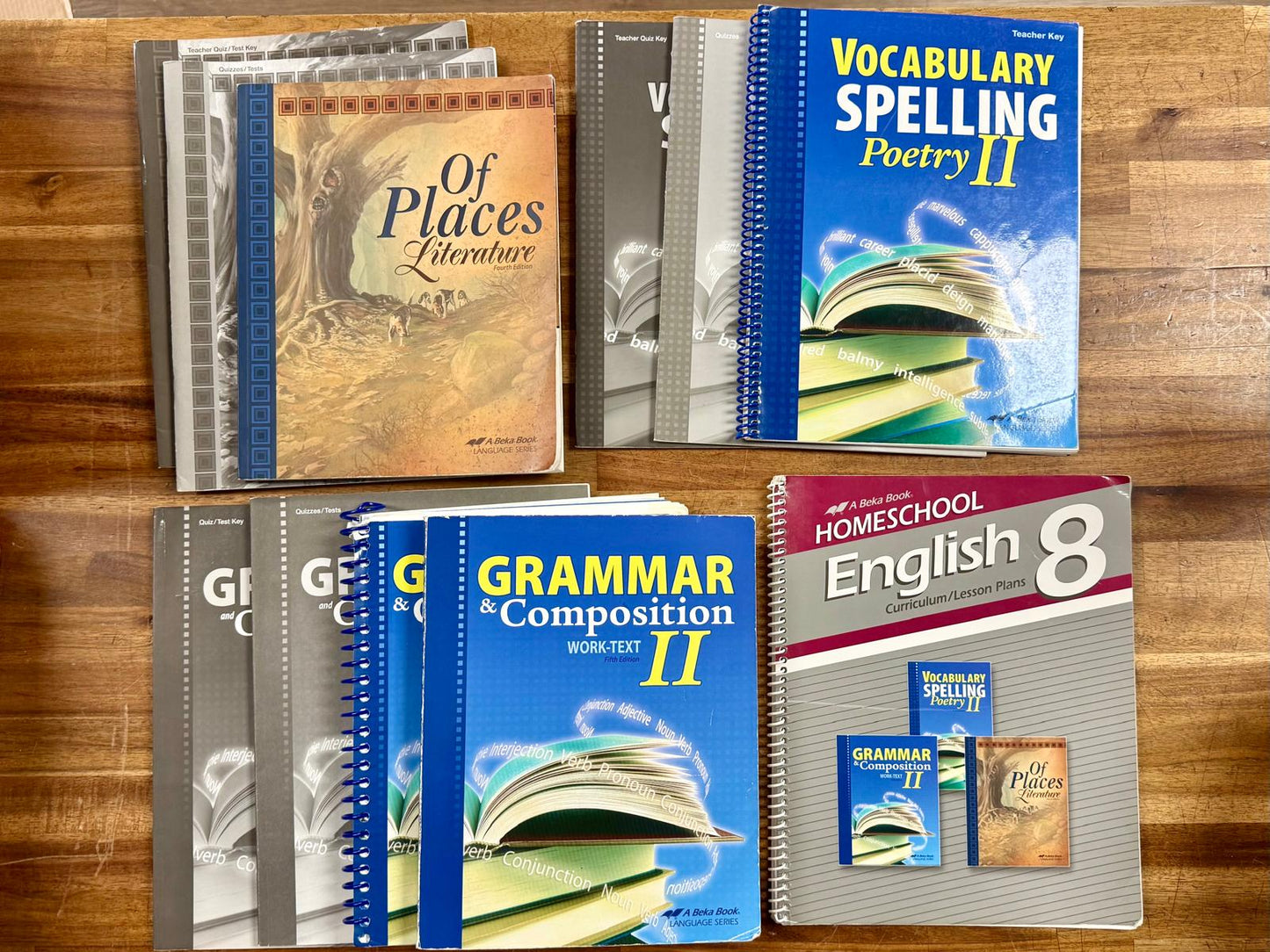 Abeka English 8 SET 2016 Grammar, Vocab, Literature - Clean