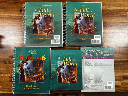 BJU Reading 6 As Full as the World SET