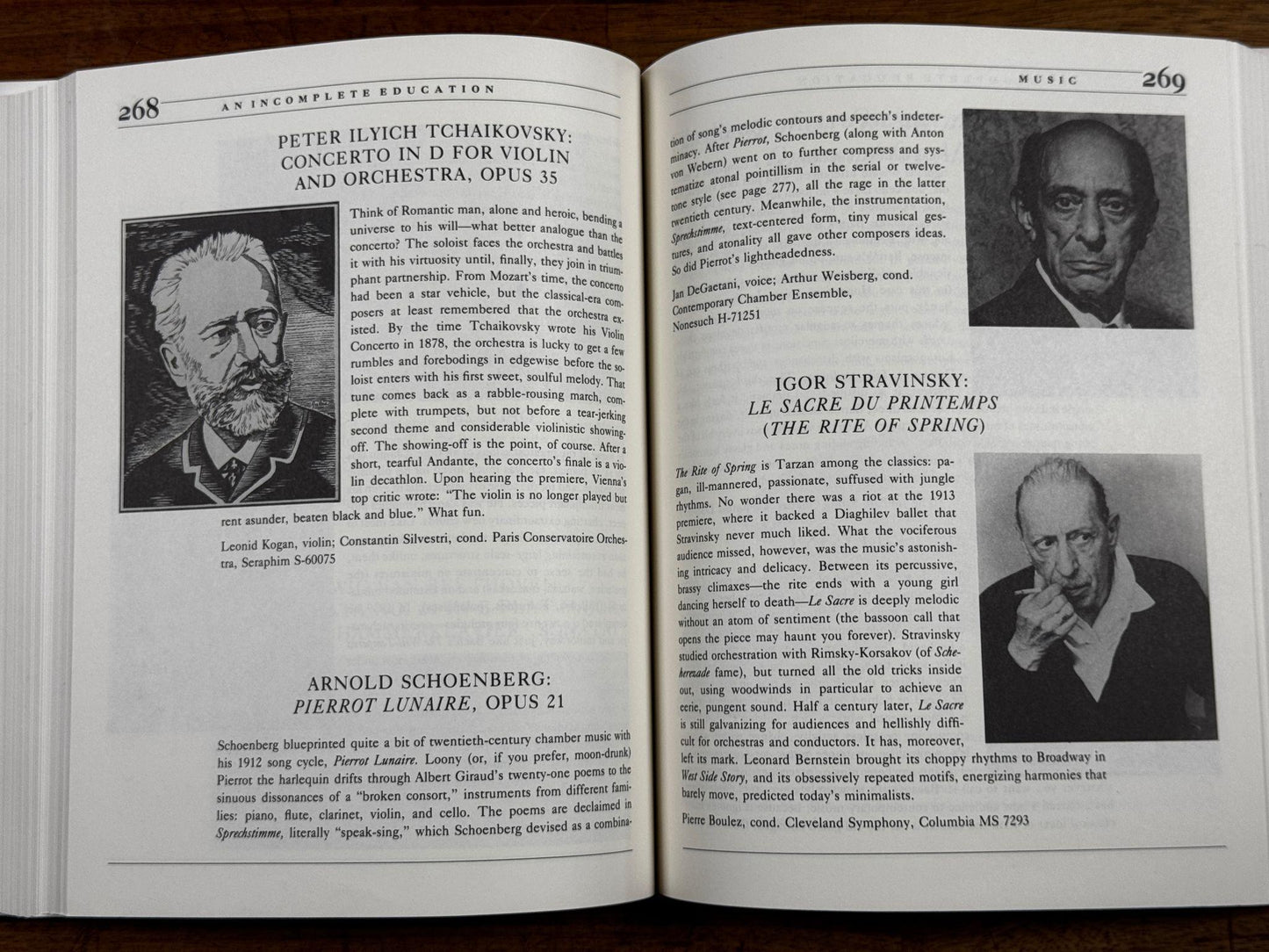 An Incomplete Education: J. Jones and W. Wilson HARDCOVER (Condition - Good)