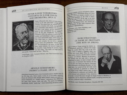 An Incomplete Education: J. Jones and W. Wilson HARDCOVER (Condition - Good)