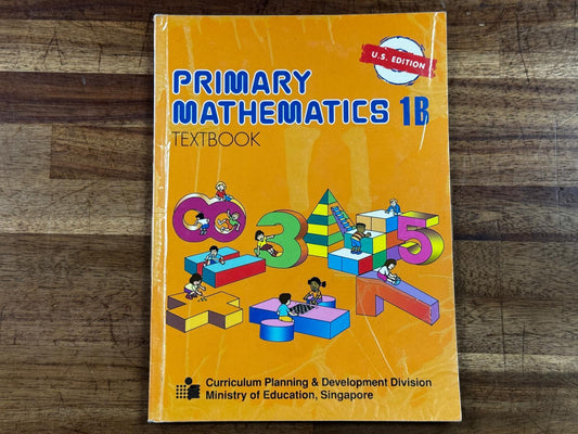 Singapore Math Primary Mathematics 1B US Edition - Condition GOOD
